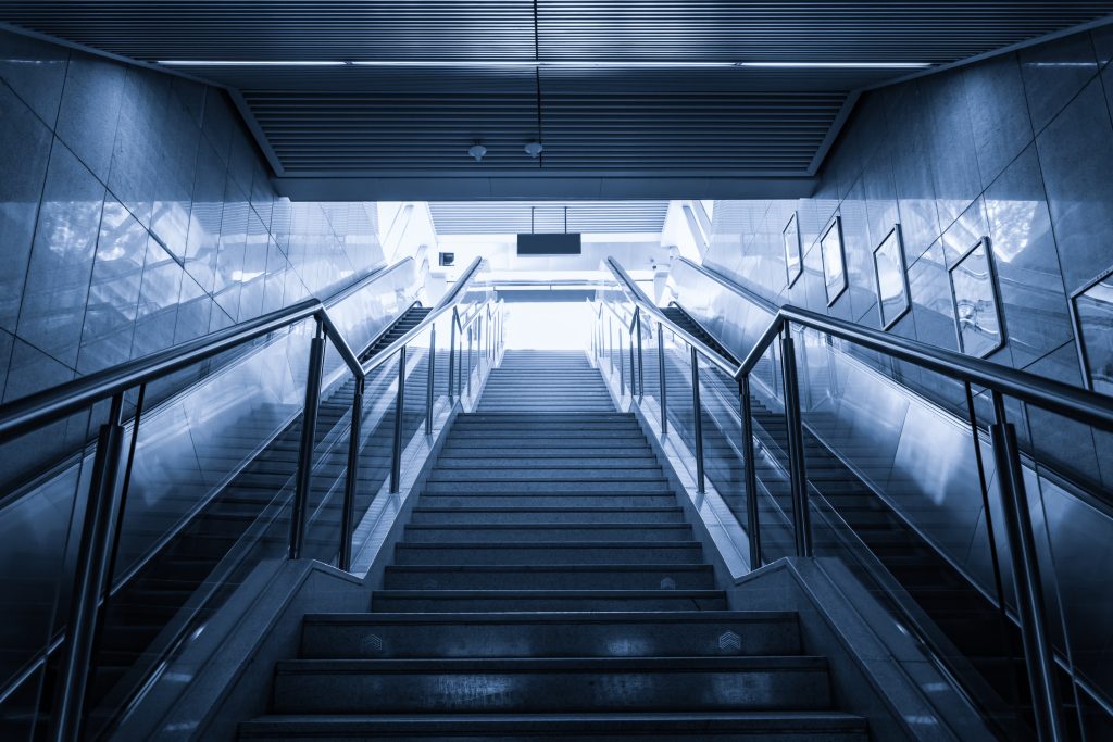 Luxury office buildings, indoor stairs